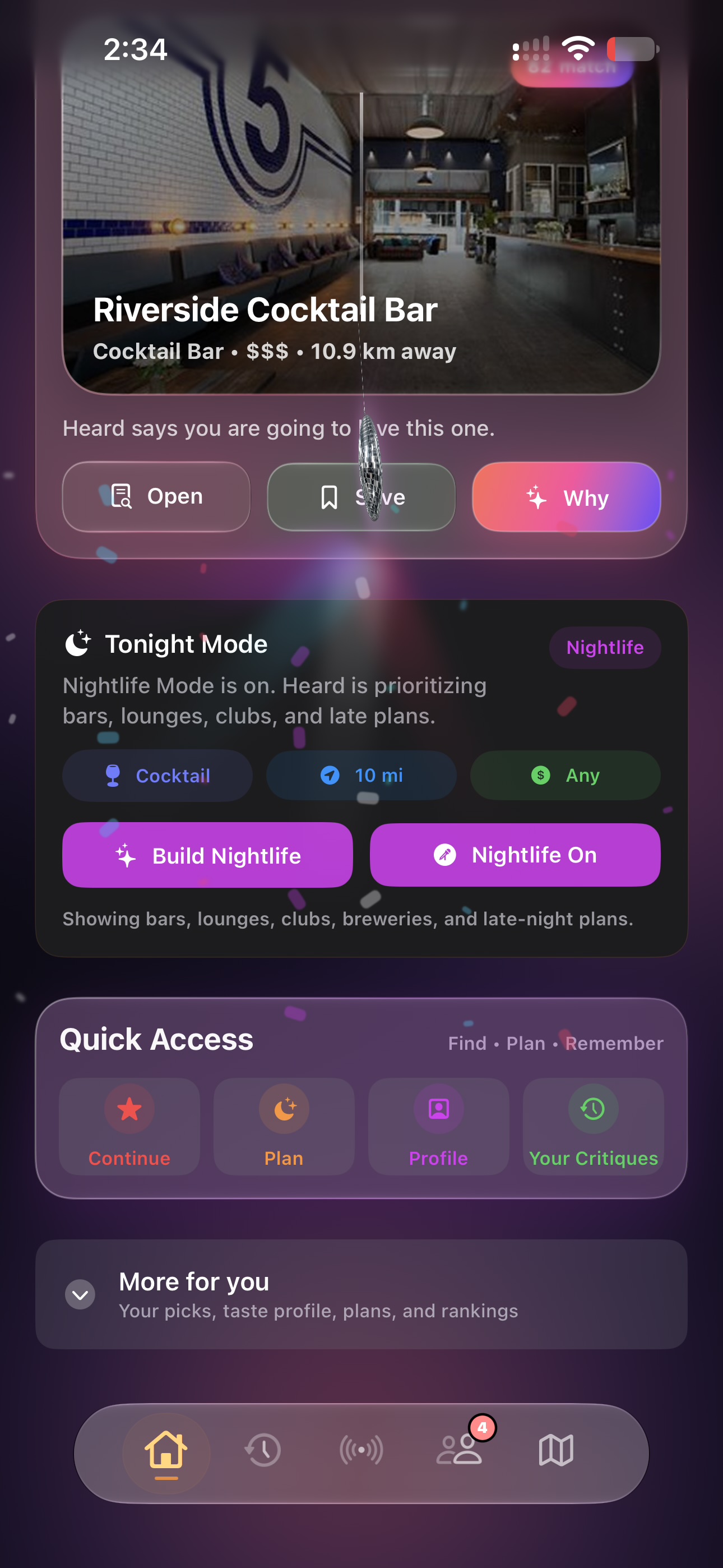 Heard nightlife recommendations for bars and clubs